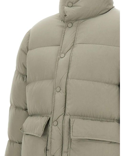 Maison Kitsuné Gray Quilted Padded Jacket for men
