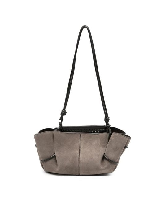Hereu Gray Mini Arta Suede Tote Bag