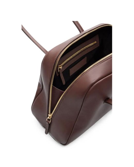 Loulou de Saison Brown Vesper Lds Leather Tote Bag