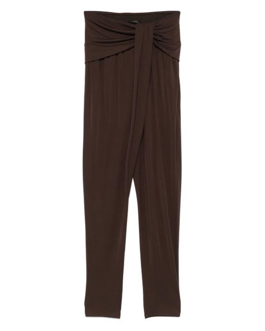 ANDAMANE ドレープ パンツ Brown