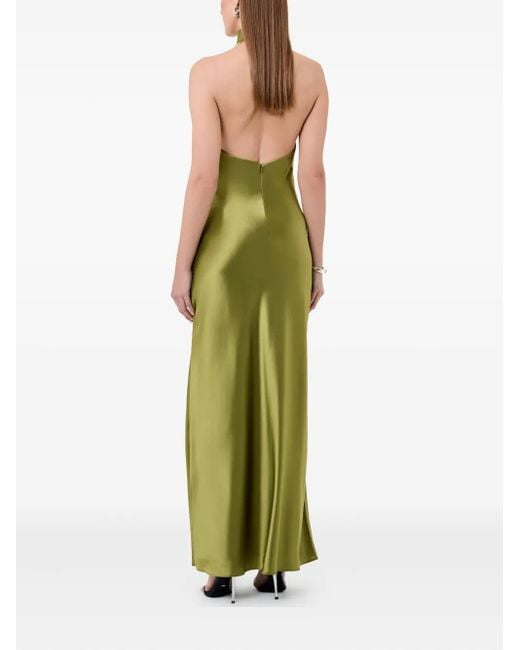 Nicholas Lyria Maxi-Jurk Met Halternek in het Green