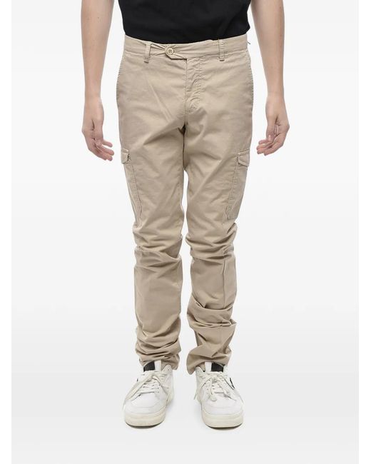 Corneliani Natural Slim-Fit Cotton Cargo Trousers for men