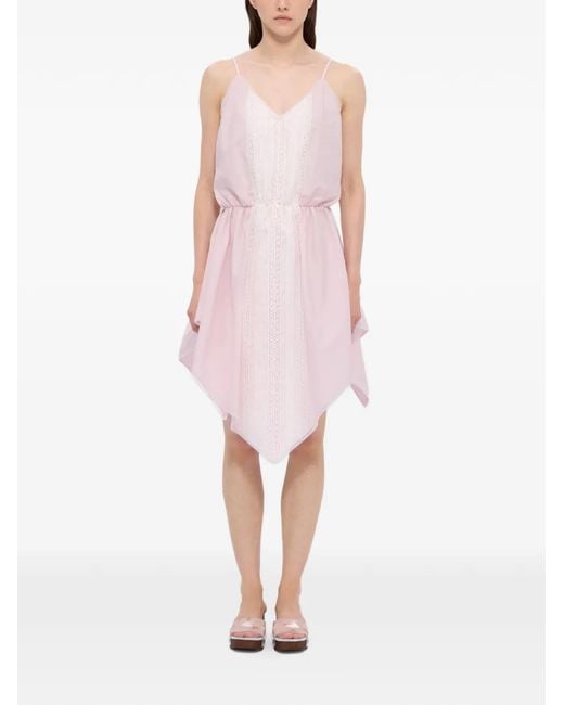 MSGM Pink Robe Courte Imprimée