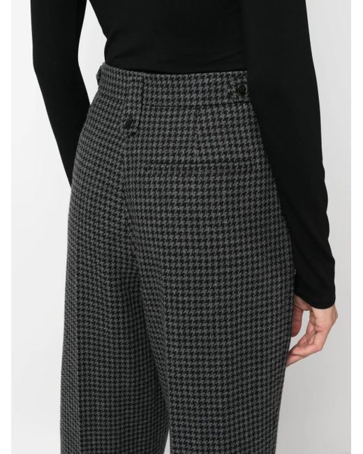 Pantaloni Crop Con Stampa di Nanushka in Black