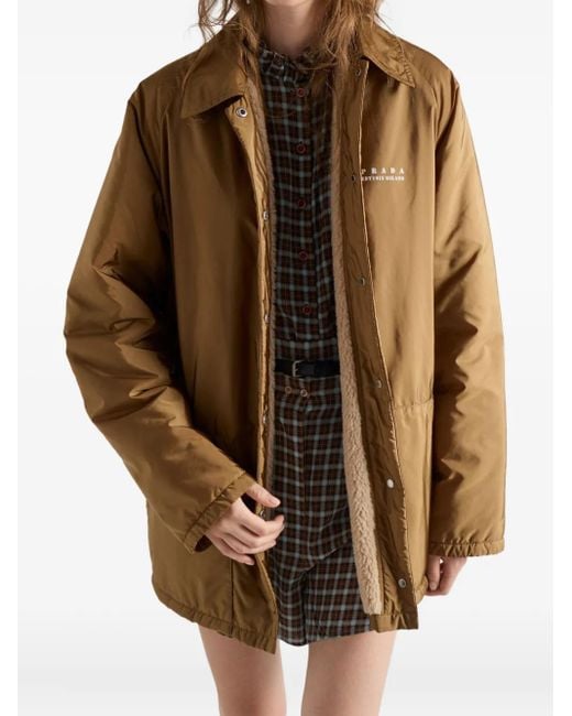 Prada Brown Raglan-Sleeve Jacket