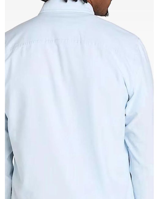 Timberland Blue Button-Fastening Long-Sleeve Shirt for men