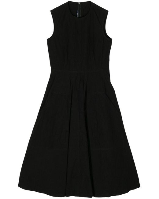 Sofie D'Hoore Black Linen-cotton A-line Dress
