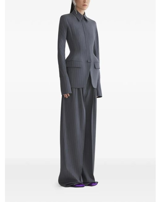 Mugler Black Pinstripe Jacket