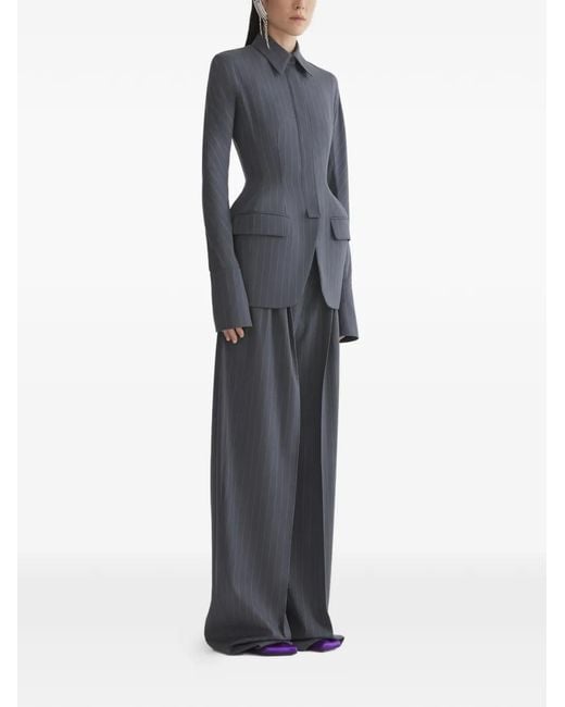 Mugler Black Pinstripe Jacket