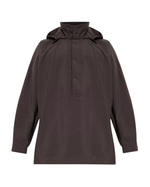 Homme Plissé Issey Miyake Gray Hooded Jacket for men