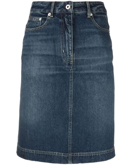 KENZO Blue Denim Skirt
