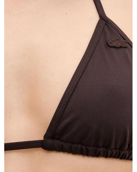 Lacoste Black Triangle Halterneck Swim Top