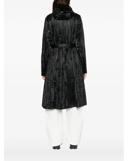 Rains Black Hooded Raincoat