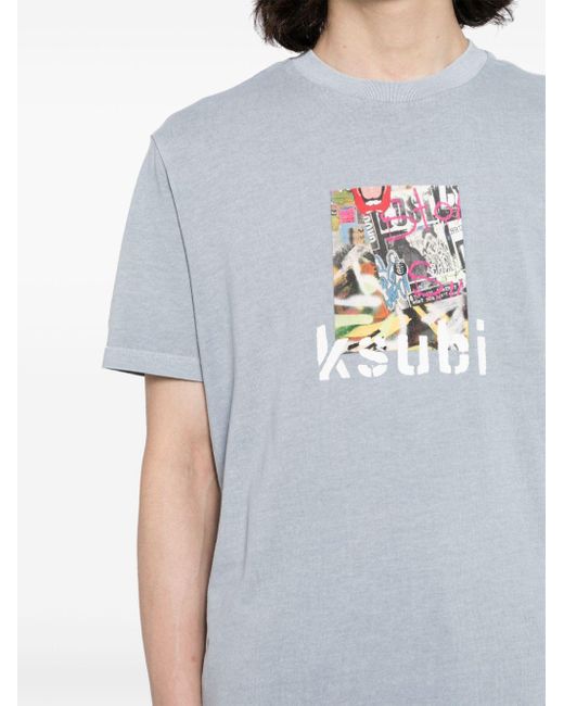 Ksubi T-shirt Met Print in het Gray voor heren