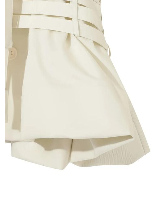 Undercover White Double-Breasted Blazer