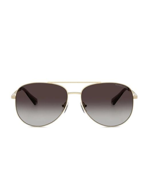 Michael Kors Brown Metal-Frame Sunglasses