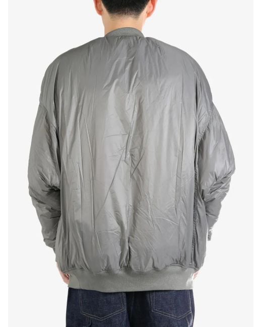 メンズ Rick Owens Padded Bomber Jacket Gray