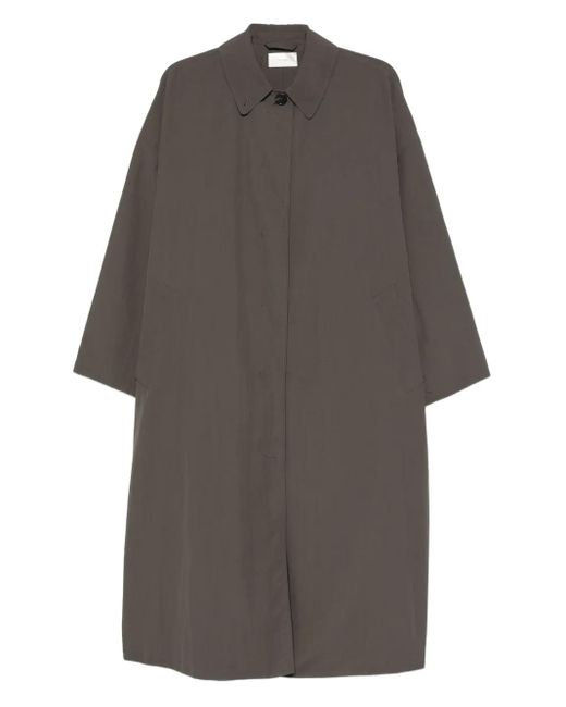 The Row Gray Arwen Single-Breasted Coat