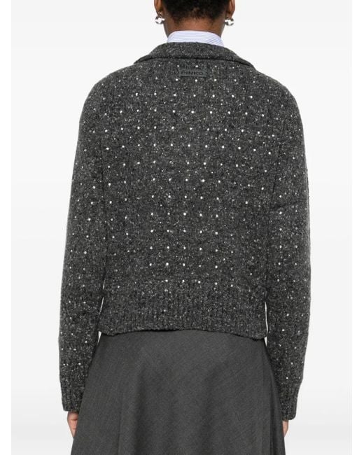 Pinko ラインストーン セーター Black