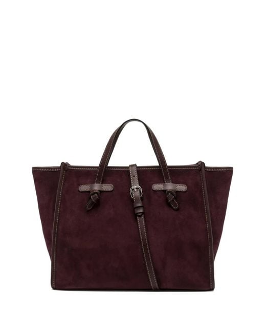 Gianni Chiarini Miss Marcella スエードハンドバッグ Purple