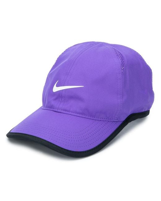 Nike Purple Swoosh Logo Baseball Cap for men