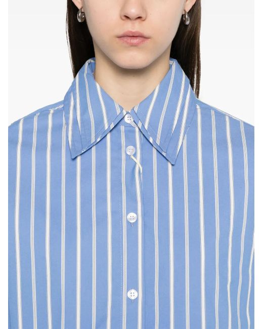 Axel Arigato Blue Striped Shirt