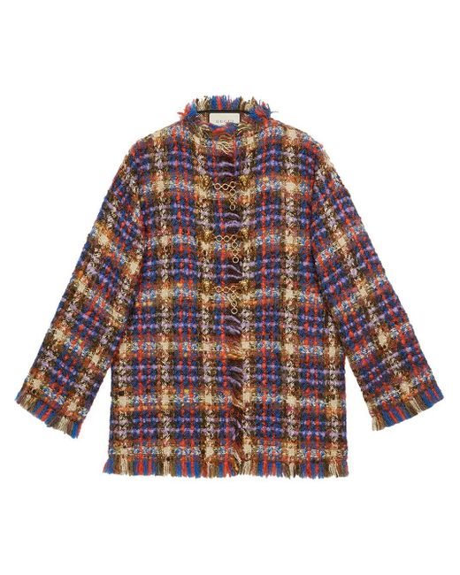 gucci lion print jacket