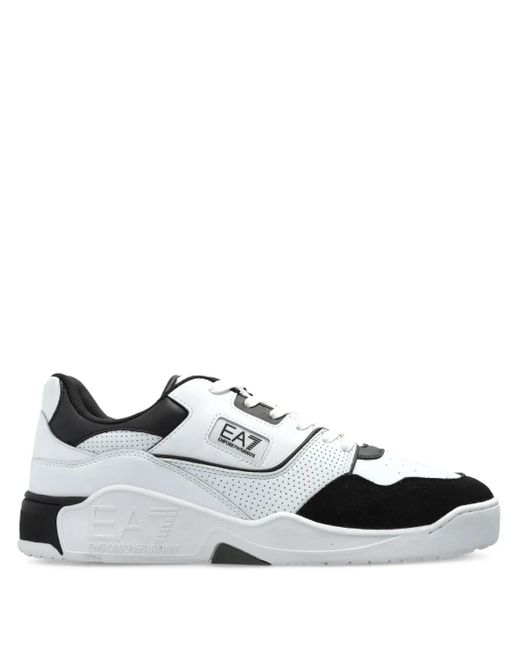 EA7 Sneakers Met Logopatch in het White voor heren
