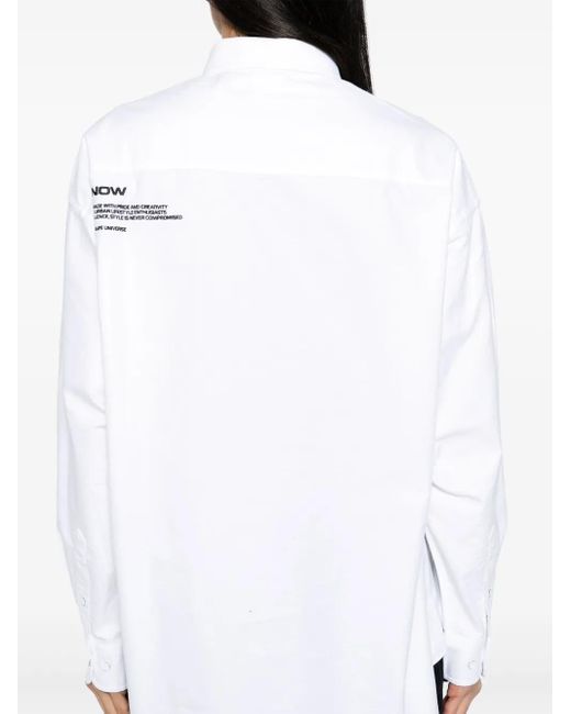 Aape By A Bathing Ape Overhemd in het White voor heren