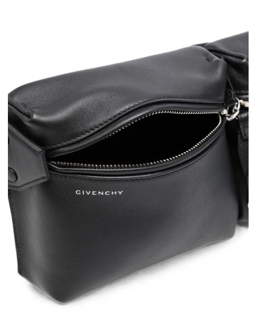 Givenchy White Studded Multipocket Belt Bag for men
