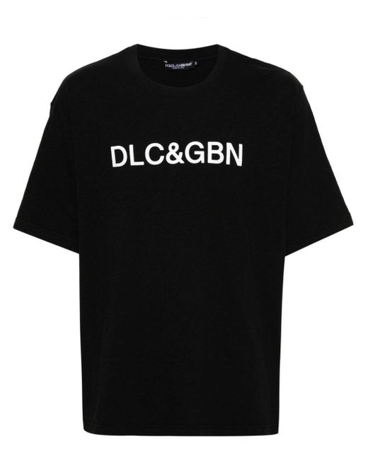 メンズ Dolce & Gabbana ロゴ Tシャツ Black