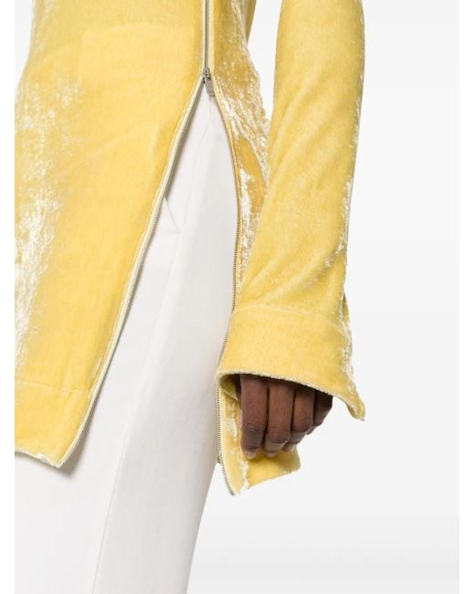 Top A Maniche Lunghe di Jil Sander in Yellow