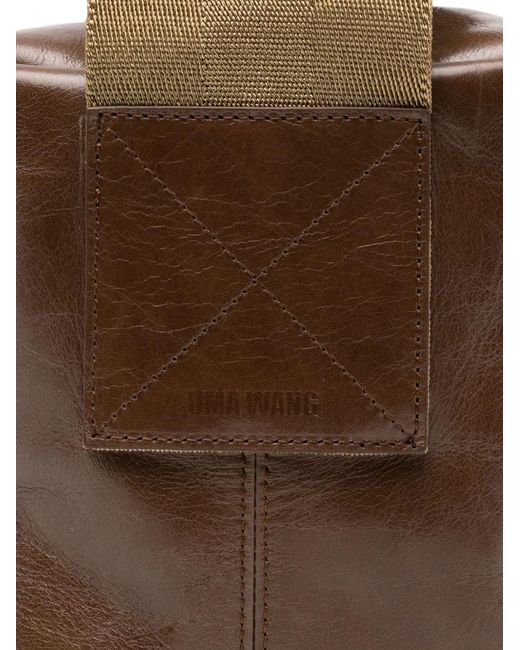 Uma Wang Brown Sac Porté Épaule En Cuir Artificiel