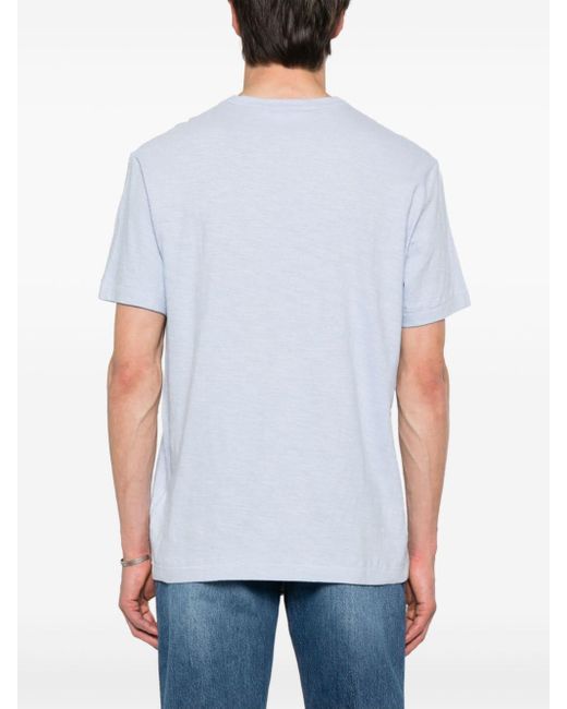 Camiseta con detalle del logo Calvin Klein de hombre de color White