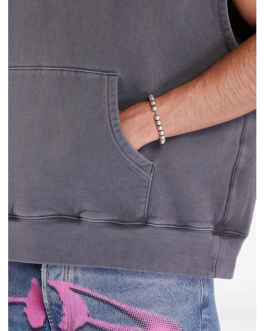 A Bathing Ape Gray Sleeveless Hooded Sweatshirt