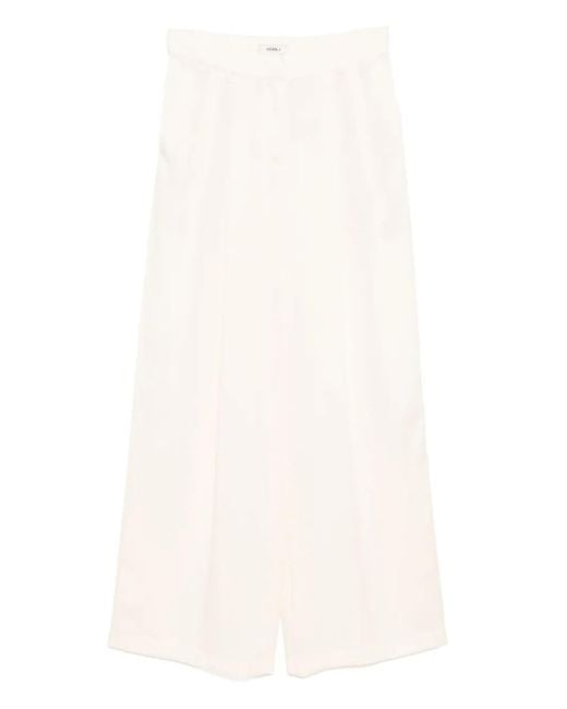 Goen.J タック ワイドパンツ White