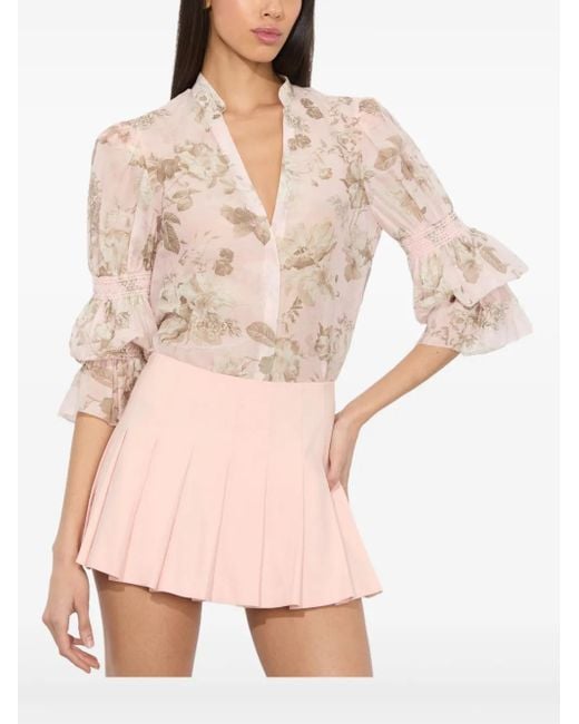 Camisa Ilan Alice + Olivia de color Pink