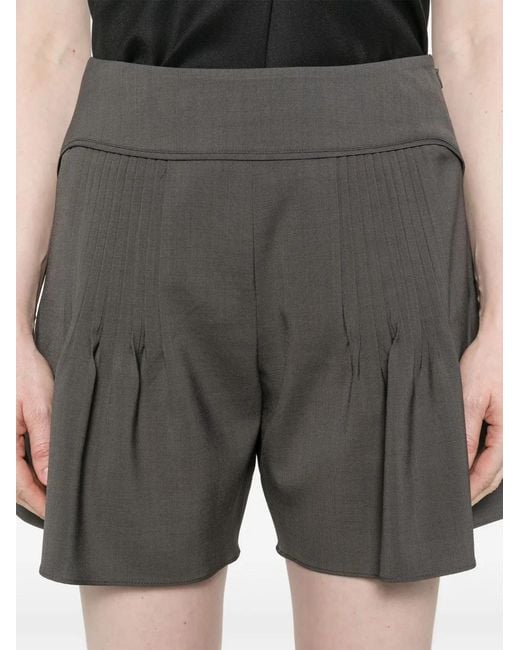Low Classic Gray Pleated Shorts
