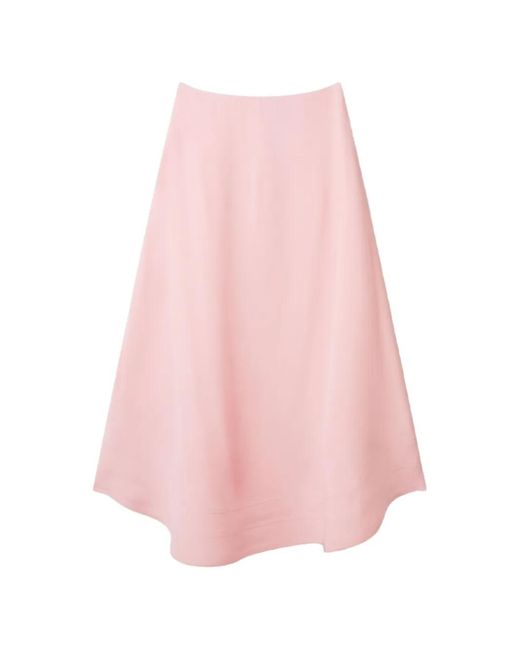 Stella McCartney Pink Midi Ruffled Halterneck Skirt