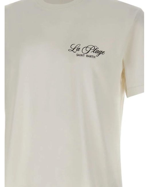 Mc2 Saint Barth White Portland La Plage T-Shirt for men