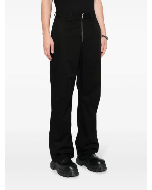 Ambush Black Zip Up Trouser for men