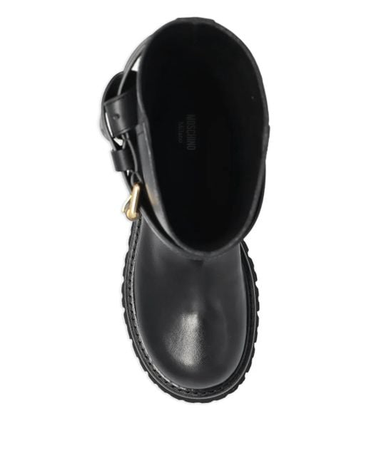 Moschino Laarzen Met Gesp in het Black