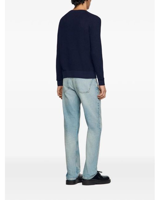Pull En Maille Texturée Sandro pour homme en coloris Black