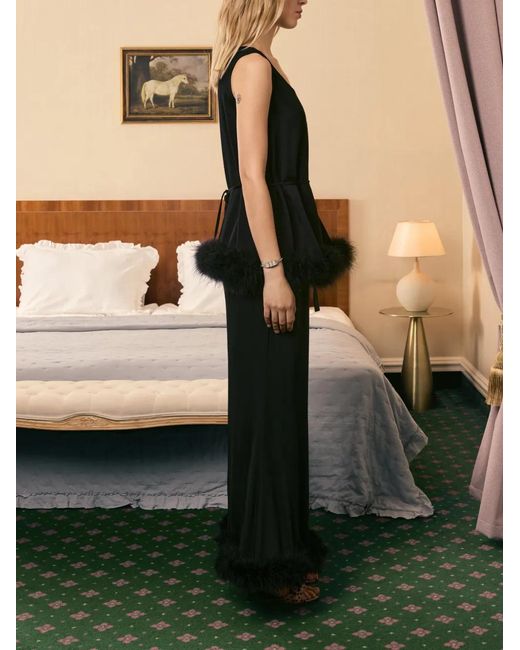 Sleeper Black Bisou Bisou Feathers Top