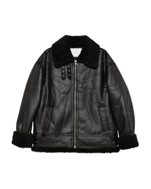 Giacca Con Zip E Colletto di DUNST in Black da Uomo