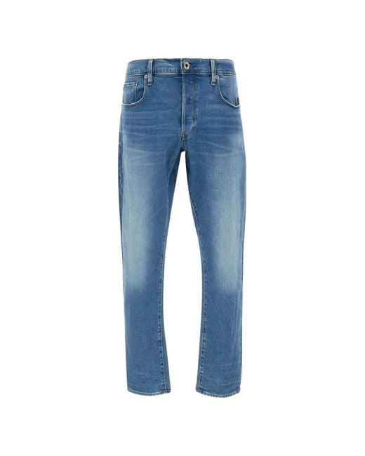 G-Star Blue 3301 Tapered Jeans for men
