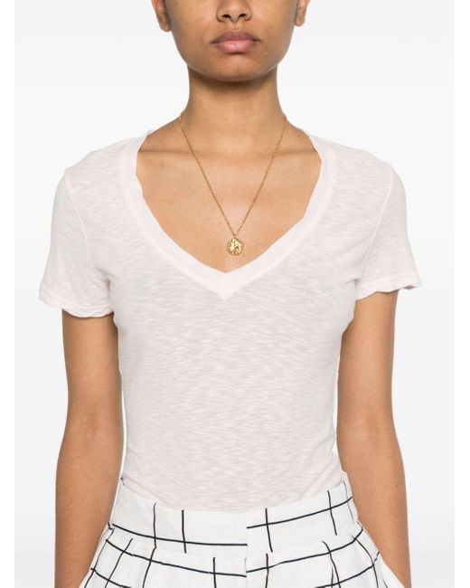 James Perse Pink Short-sleeve Cotton T-shirt