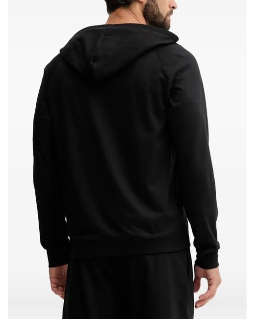 Boss Black Zip-Up Hoodie for men