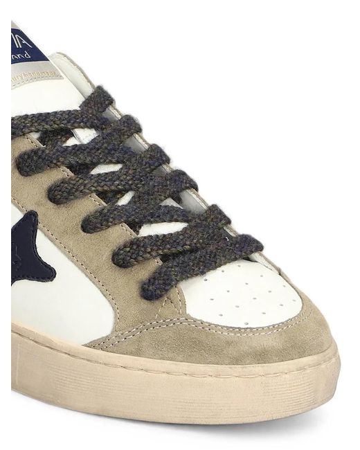 AMA BRAND White Star-Patch Panelled Sneakers for men