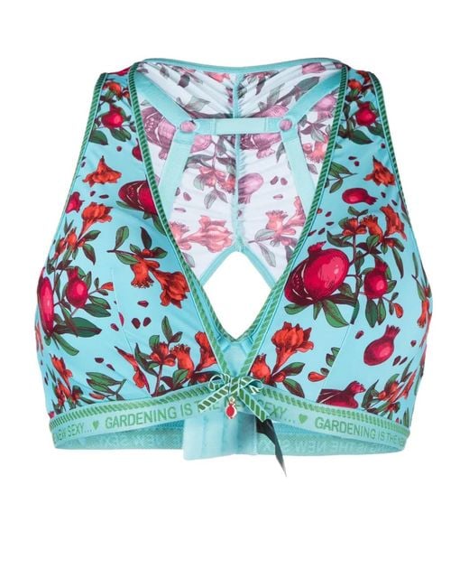Marlies Dekkers Blue Forbidden Fruit Push-Up Bra